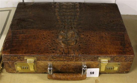 Crocodile briefcase